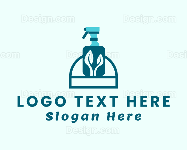 Leaf Sanitizer Spray Bottle Logo