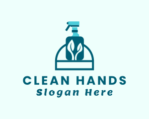 Leaf Sanitizer Spray Bottle  logo