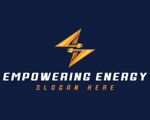 Electrical Power Plug logo design