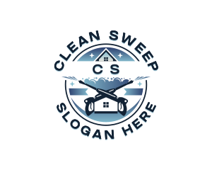 Pressure Washing Cleaning  logo design