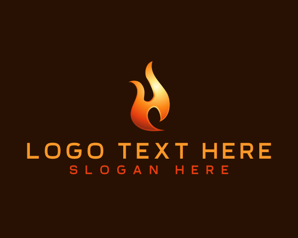 Burn logo example 1