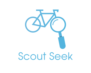 Bicycle Bike Search Finder logo design