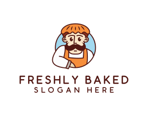 Pie Head Baker  logo design