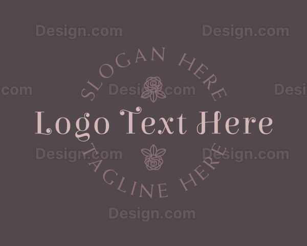 Floral Beauty Wordmark Logo