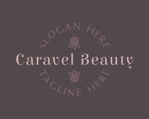 Floral Beauty Wordmark logo design