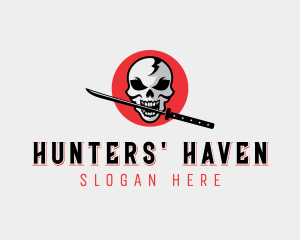 Military Hunter Weapon logo design