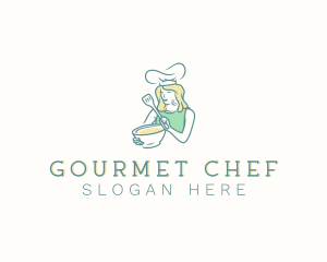 Pastry Chef Lady logo design