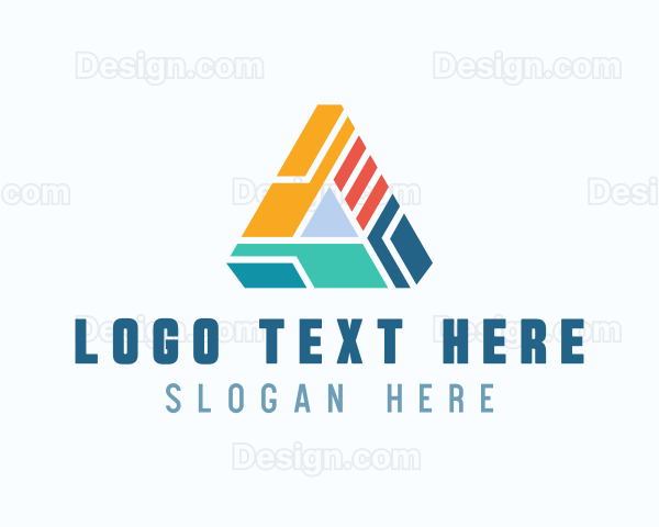 Geometric Industrial Letter A Logo