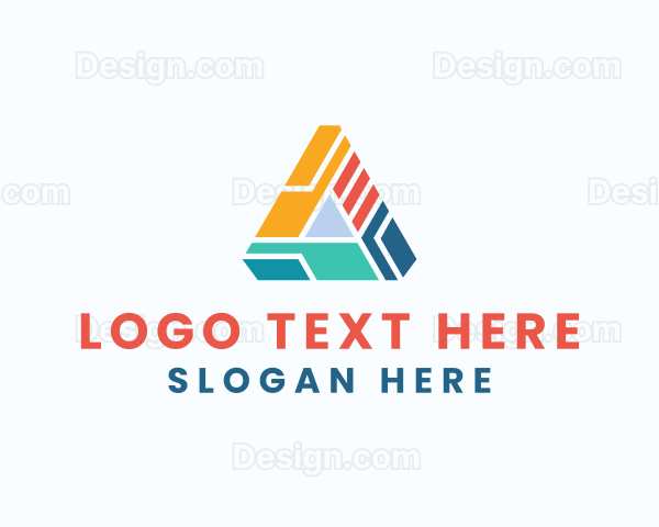 Geometric Industrial Letter A Logo