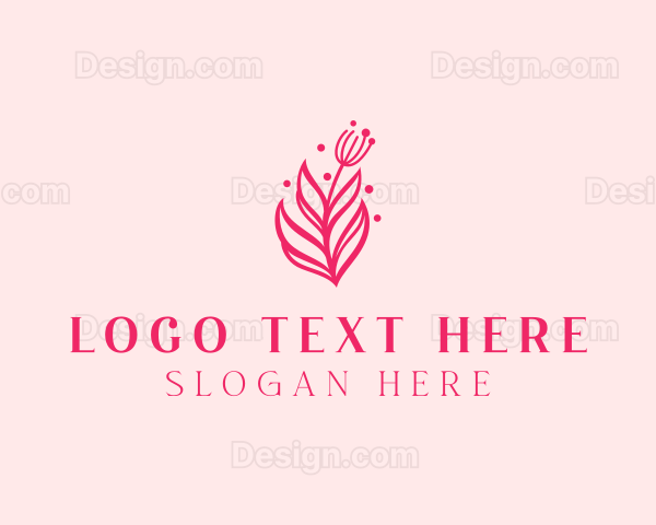 Pink Floral Bloom Logo