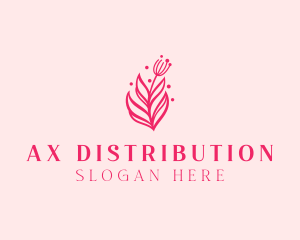 Pink Floral Bloom Logo