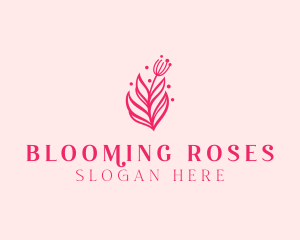 Pink Floral Bloom logo design