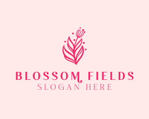 Pink Floral Bloom logo design