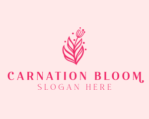 Pink Floral Bloom logo design