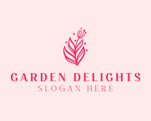 Pink Floral Bloom logo design