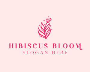 Pink Floral Bloom logo design