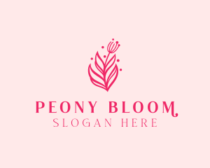 Pink Floral Bloom logo design