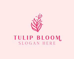 Pink Floral Bloom logo design