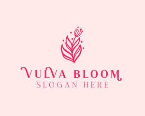 Pink Floral Bloom logo design