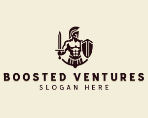 Strong Spartan Warrior  logo design