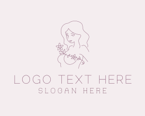 Purple Flower Lady logo