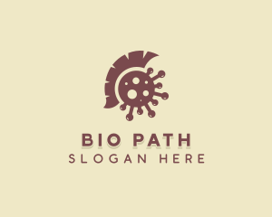 Bacteria Spartan Virus logo design