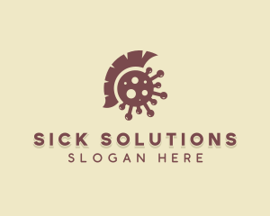 Bacteria Spartan Virus logo design