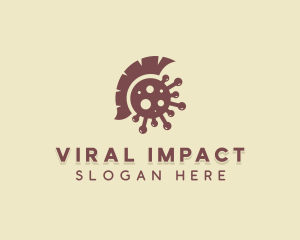 Bacteria Spartan Virus logo design