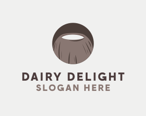 Brown Coconut Milk logo design