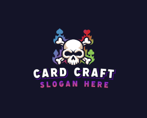 Skull Casino Gaming logo design