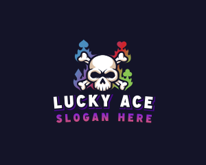 Skull Casino Gaming logo design