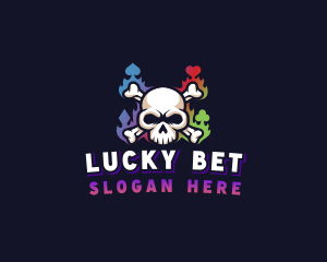 Skull Casino Gaming logo design