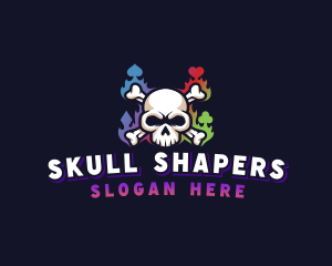 Skull Casino Gaming logo design