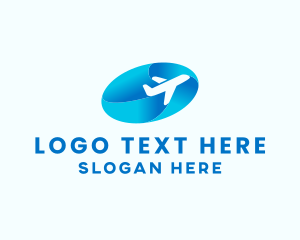 Airplane Travel Transportation logo