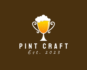 Beer Trophy Bar  logo design