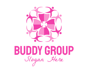 Pink People Group logo design