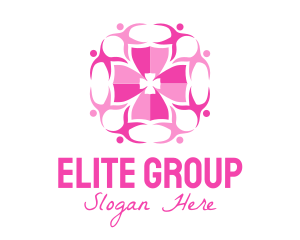 Pink People Group logo design