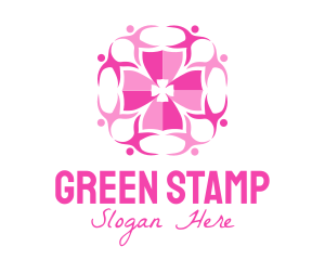 Pink People Group logo design