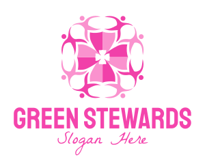 Pink People Group logo design