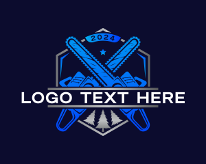 Chainsaw Carpentry Woodworking logo