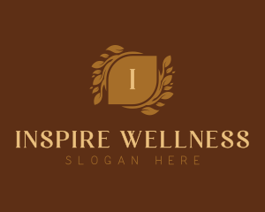 Lifestyle Wellness Wreath logo design