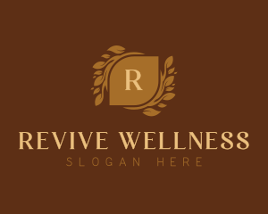 Lifestyle Wellness Wreath logo design