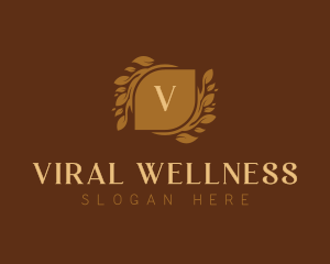 Lifestyle Wellness Wreath logo design