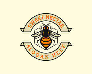 Honeycomb Bee Insect logo design