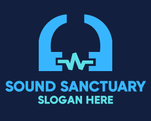 Quote Sound Wave logo design