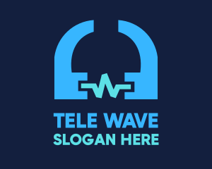 Quote Sound Wave logo design