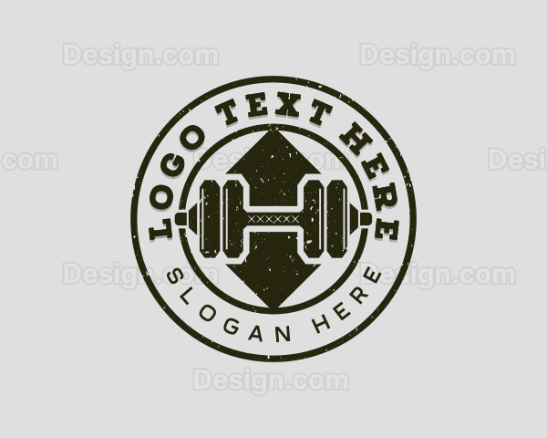 Dumbbell Weightlifting Workout Logo