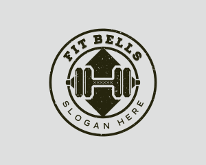 Dumbbell Weightlifting Workout logo design