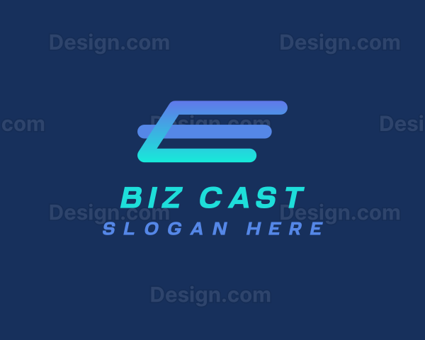 Startup Fast Logistics Letter E Logo