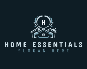 Pressure Washing Housekeeper logo design